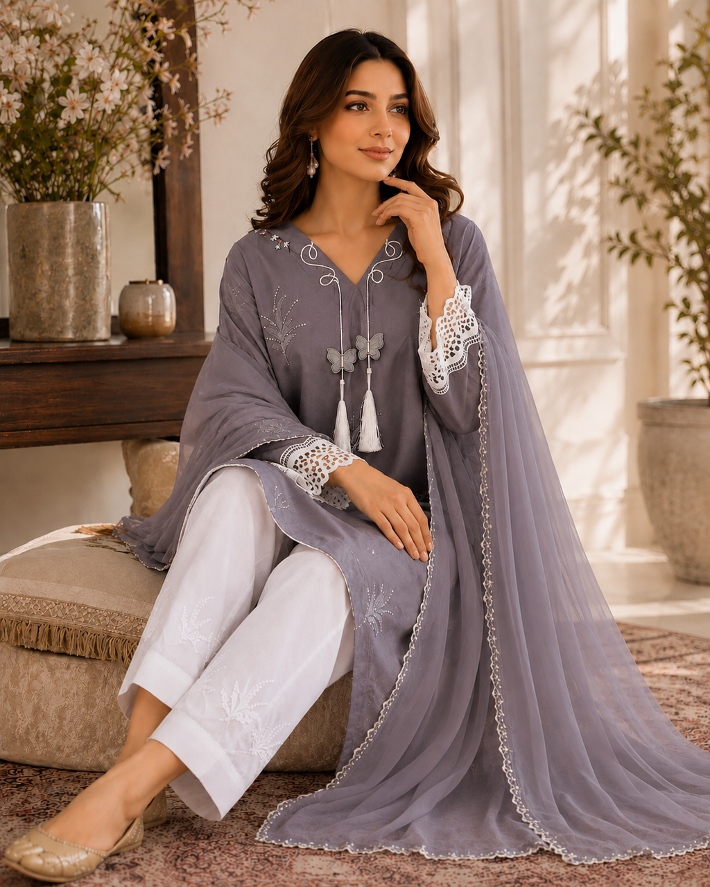 Grey Fusion Tailored 3-Piece