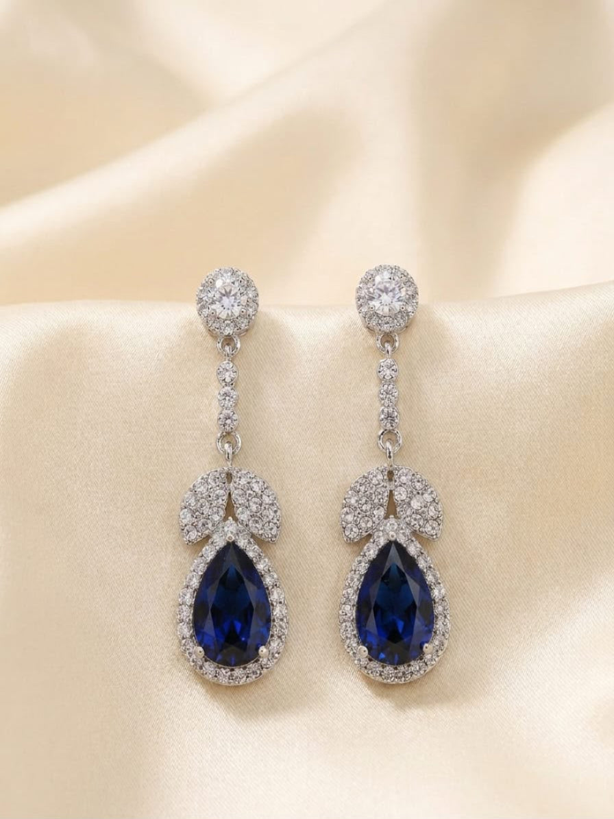 Blue Drop Earrings