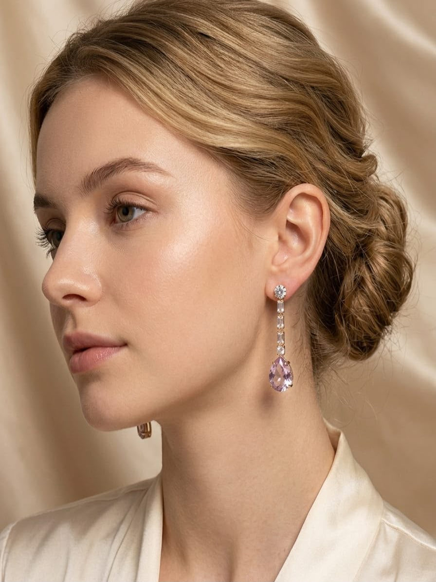 Blush Drop Earrings