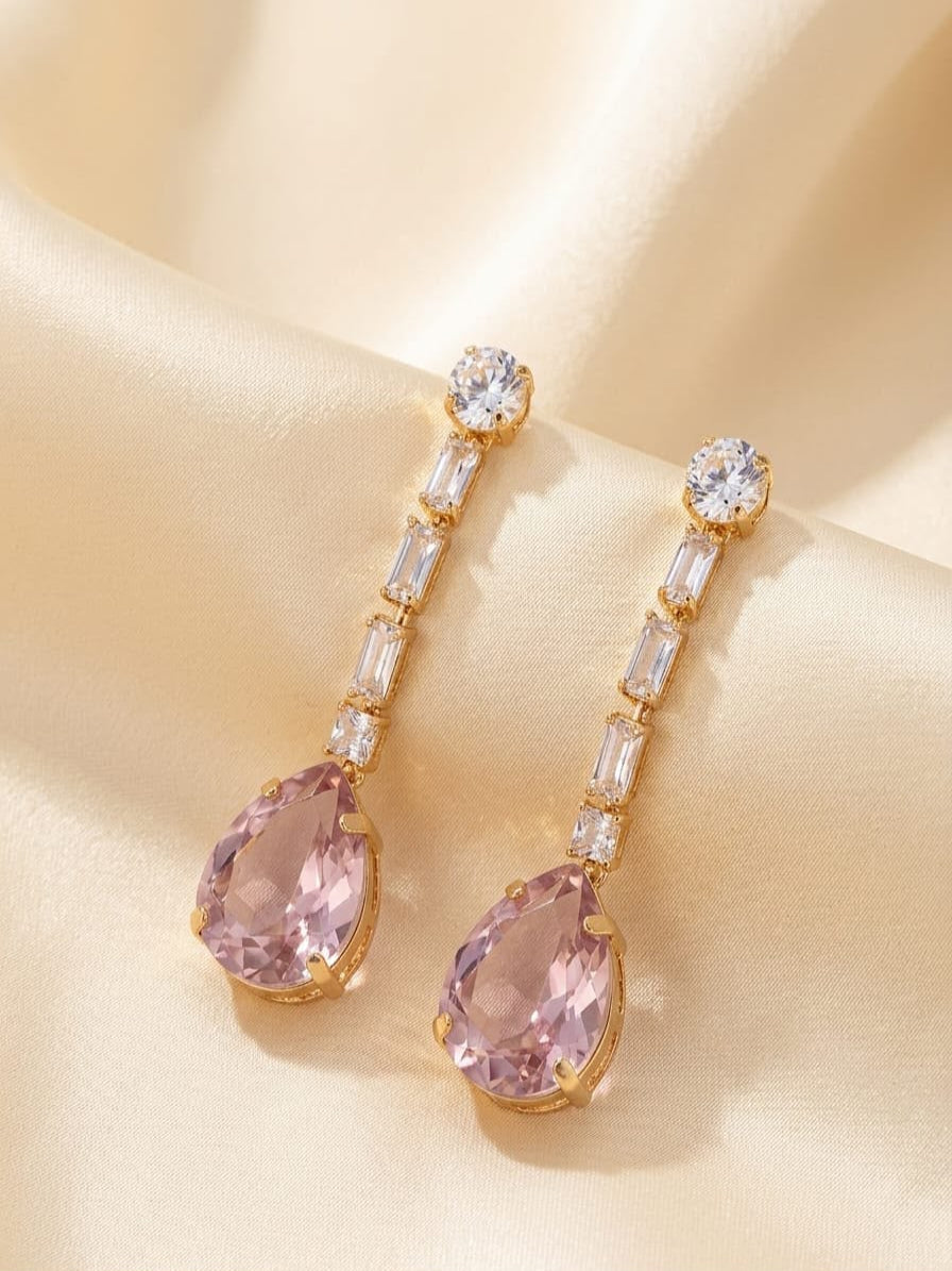Blush Drop Earrings