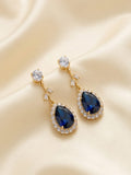 Sapphire Drop Earrings