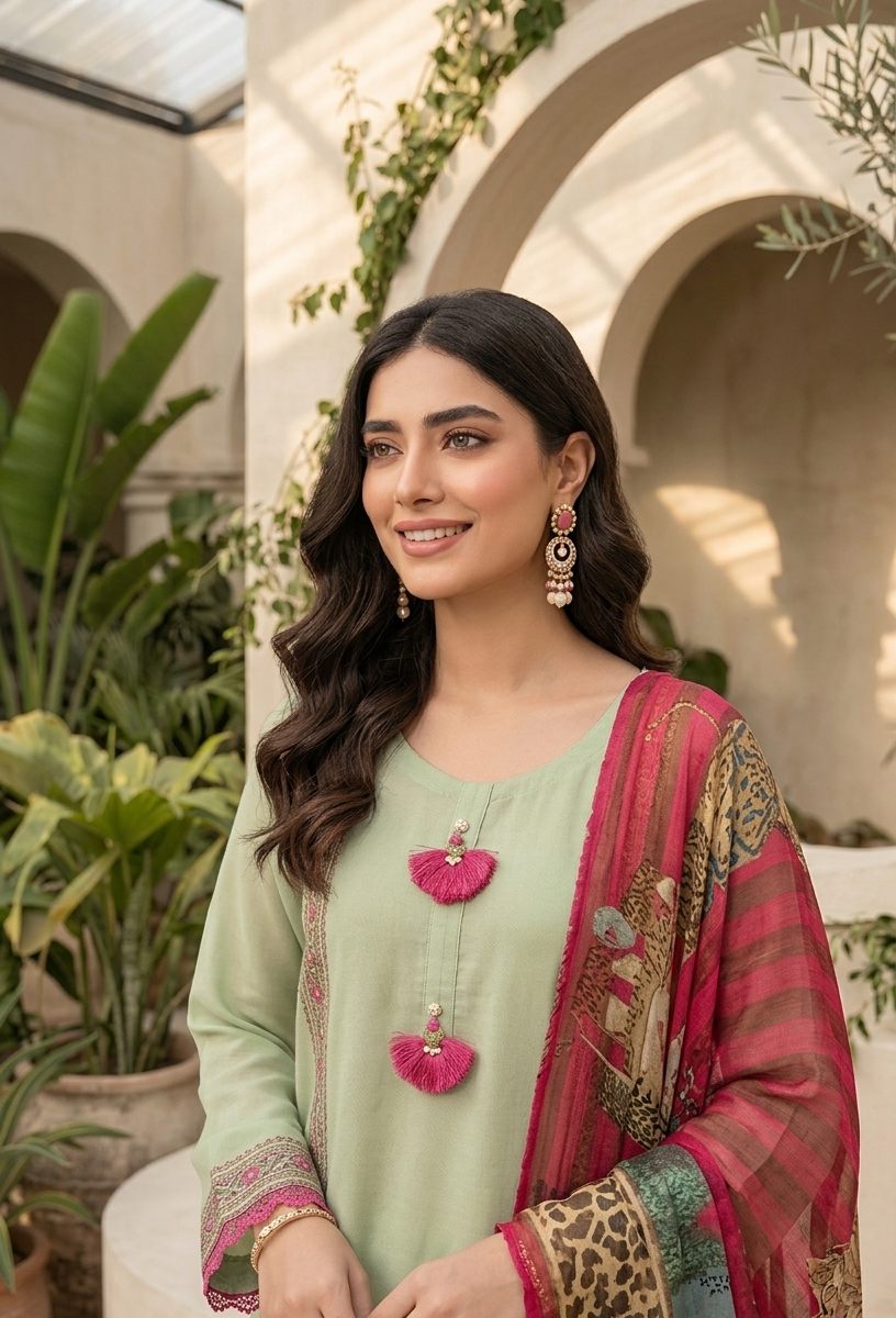 Elegant Embroidered 3-Piece Suit